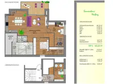 Dachgeschoss-Maisonette Top 3 mit großer Terrasse
