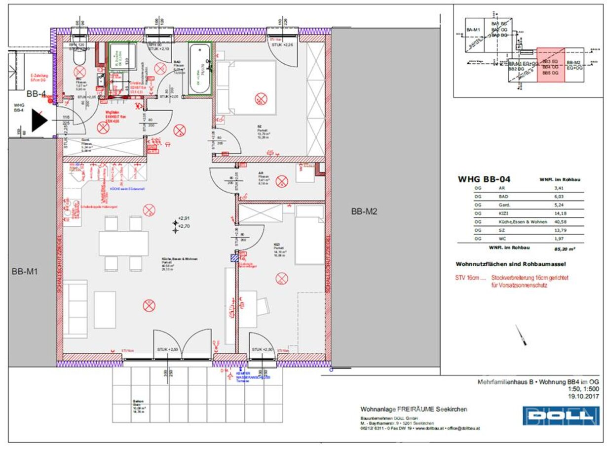 3-Zimmer-Balkonwohnung BB-04 mit Aufzug