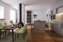 Visualisierung Wohnzimmer/Küche