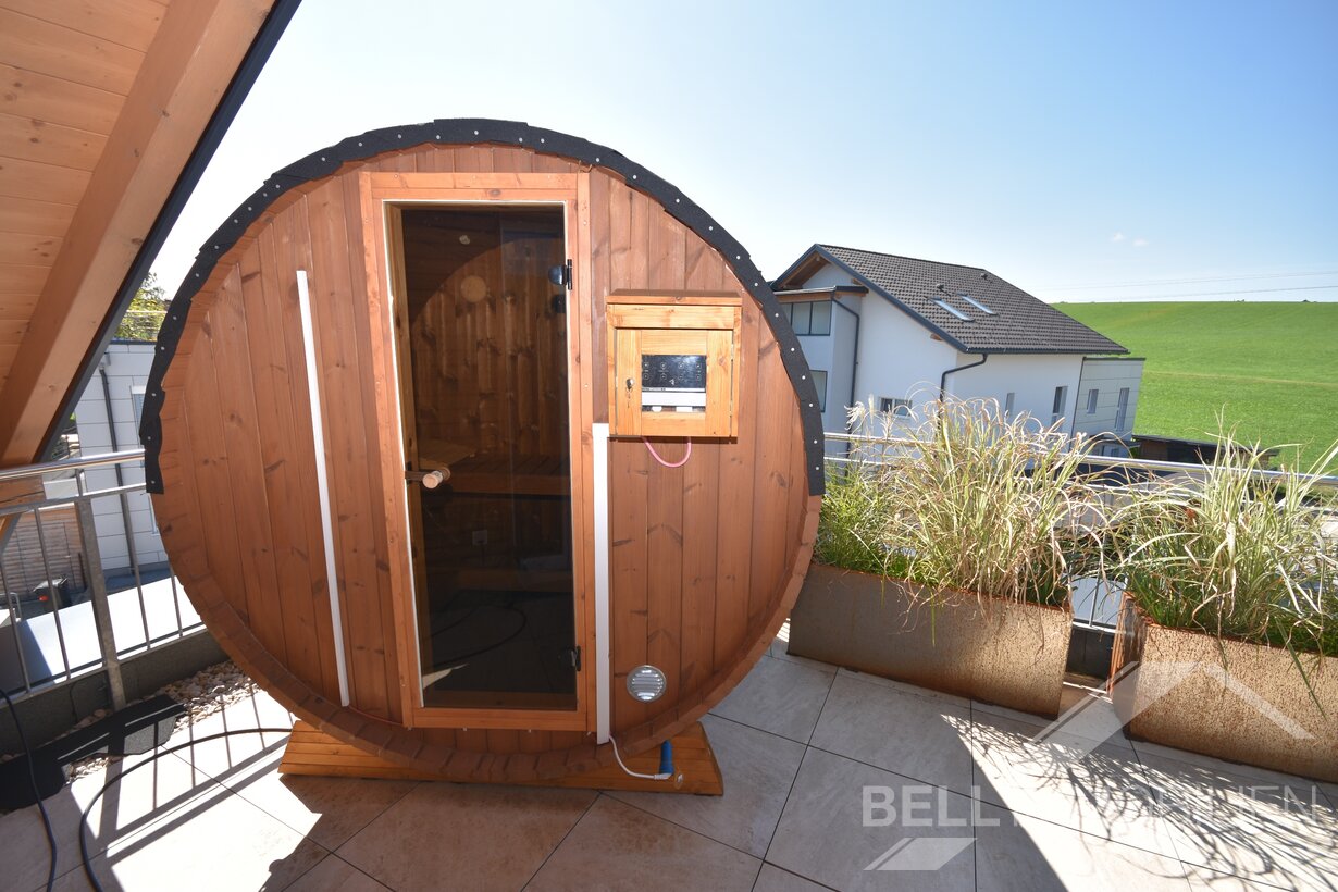 Sauna auf der Dachterrasse
