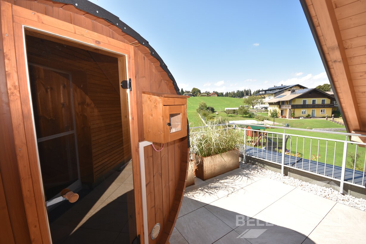 Sauna auf der Dachterrasse