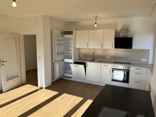 Wohnzimmer mit Küche