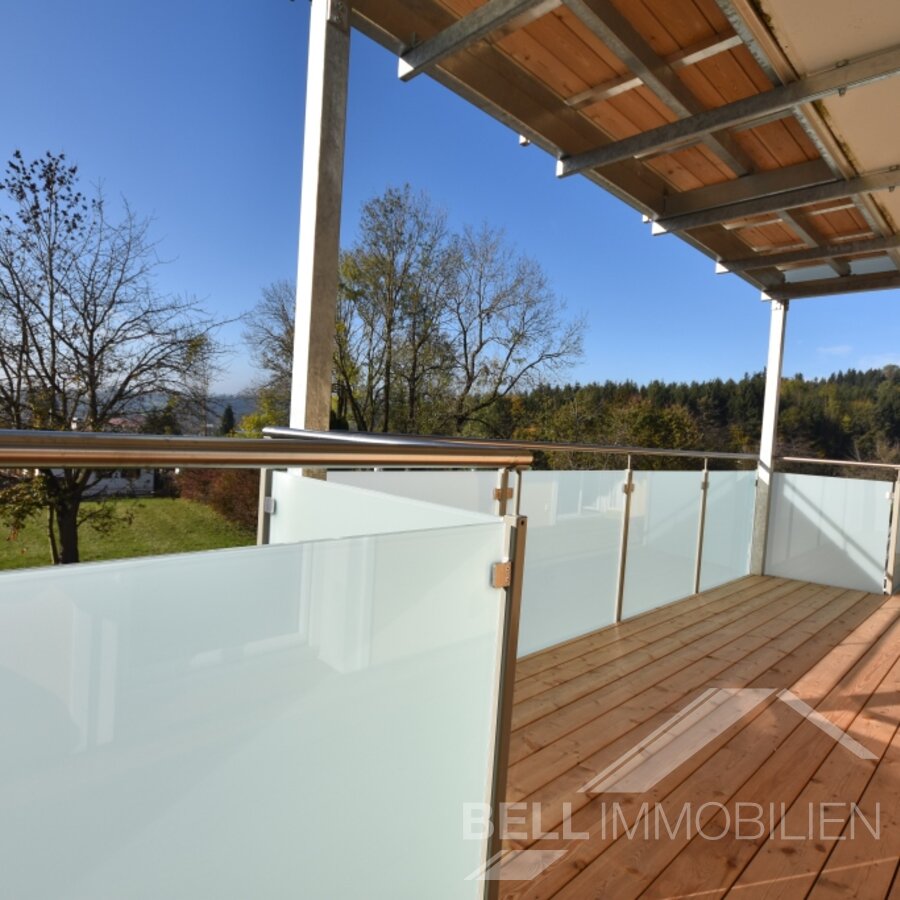 Blick von der Balkonterrasse