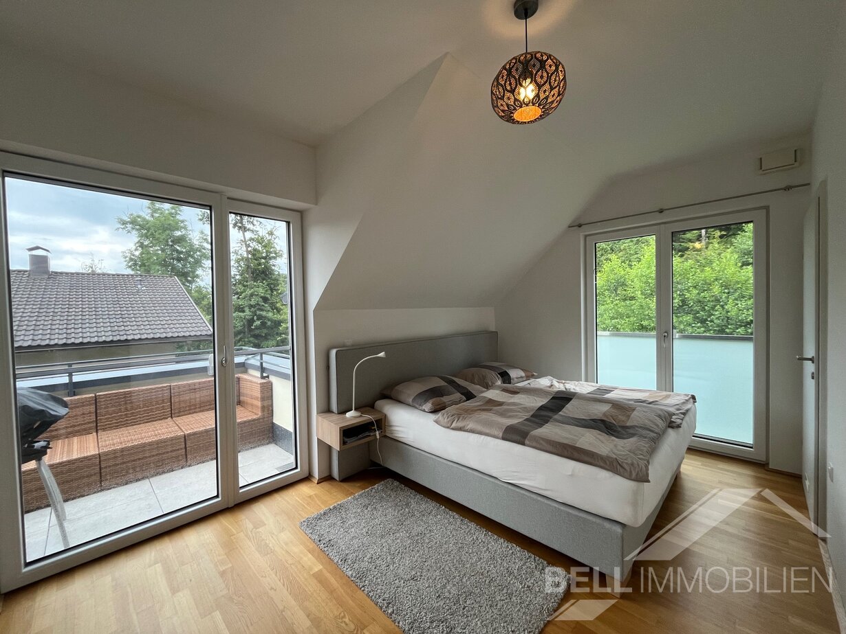 Schlafzimmer Dachgeschosswohnung Elixhausen