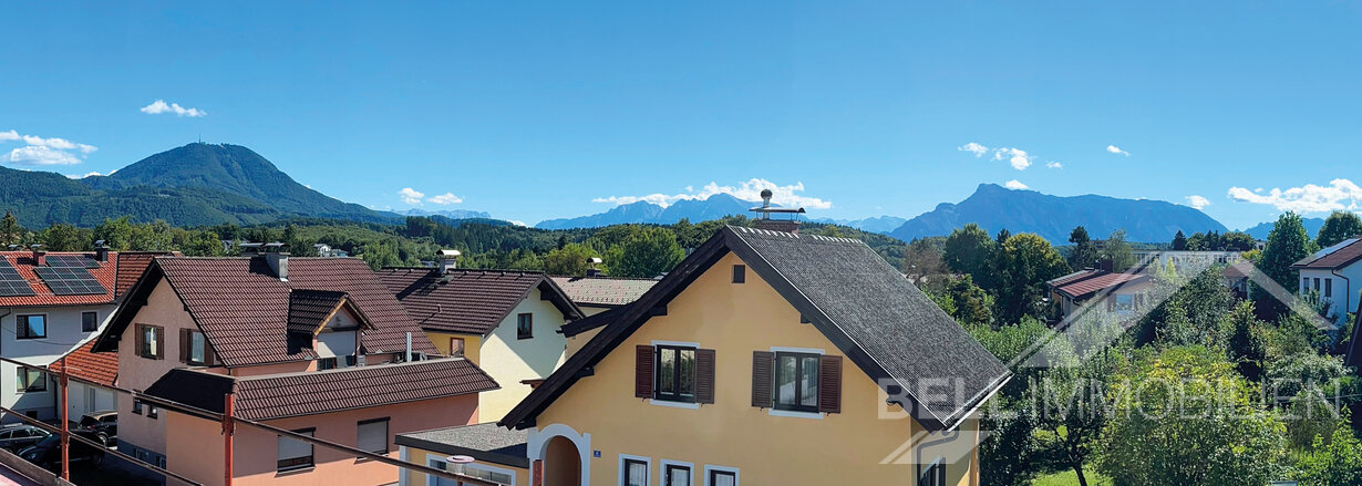 Ausblick von der Dachterrasse Elixhausen