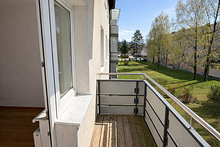 Balkon mit Blick in den Innenhof