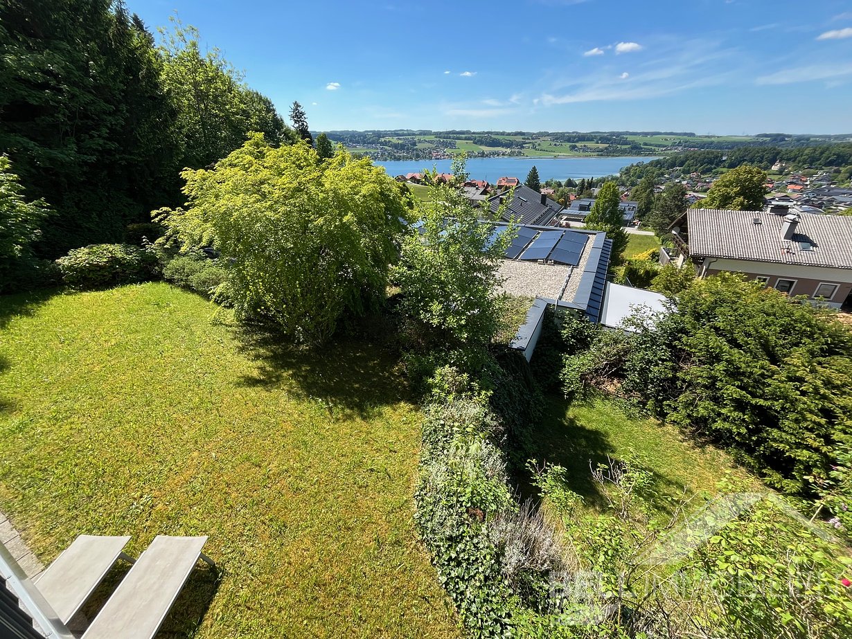 Garten und Ausblick auf Obertrumer See 