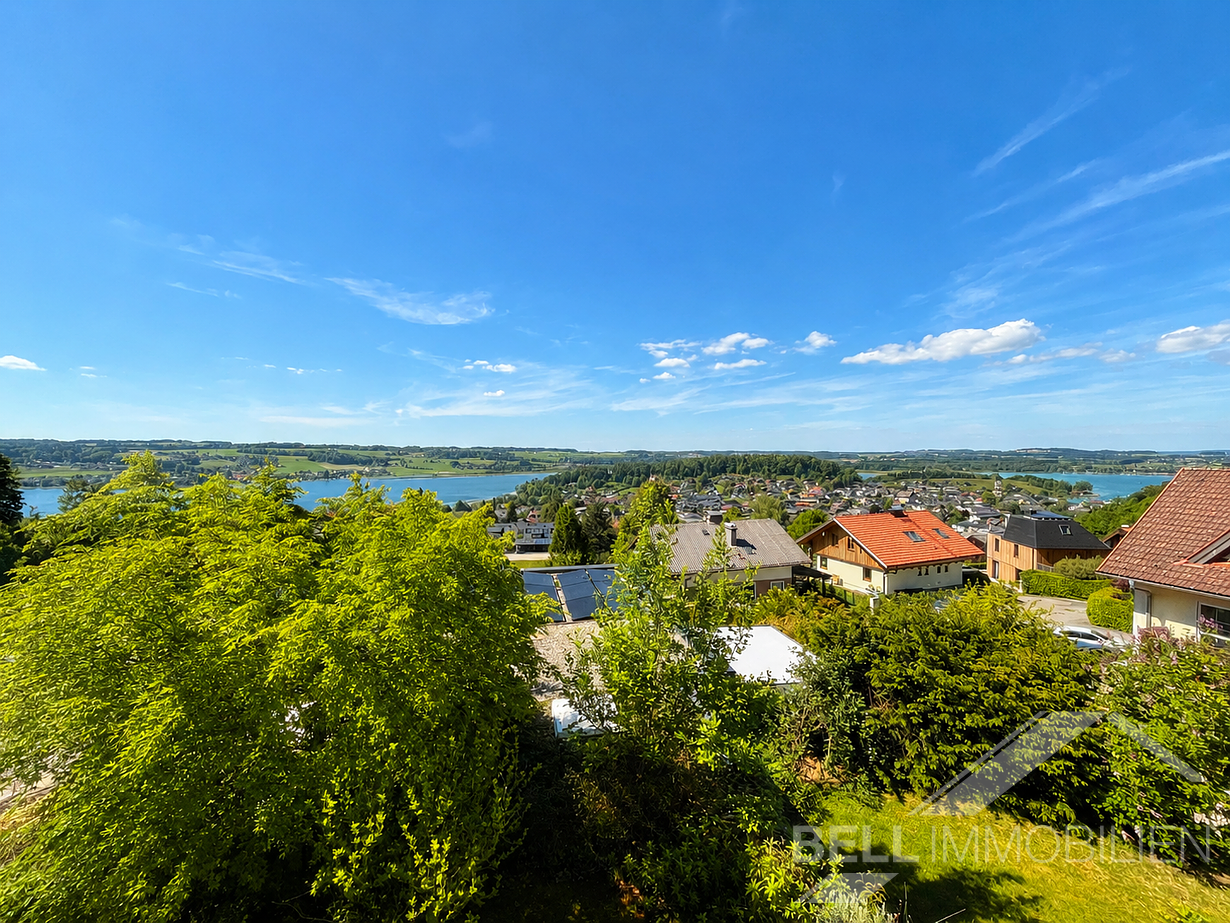 Ausblick auf Obertrumer See und Mattsee