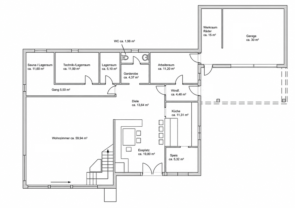 Plan Erdgeschoss